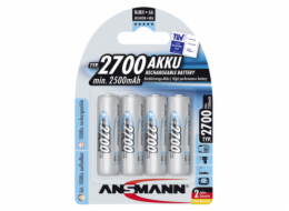 1x4 Ansmann Aku 2700 Mignon AA 2500 mAh