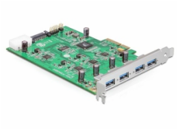 Delock PCI Express Card x4 > 4 x External - USB adaptér - PCIe 2.0 x4 - USB 3.0 x 4