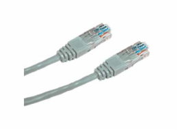 DATACOM Patch kabel UTP CAT5E 0,5m (x) šedý křížený