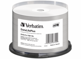 1x50 Verbatim DVD-R 4,7GB 16x wide printable NON-ID