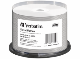 1x50 Verbatim DVD+R Double Layer 8x Speed 8,5GB thermal printable