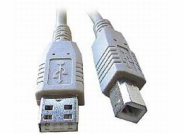 USB kabel typu AB, délka 4,5m HQ Black