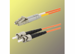 Optický patchkabel duplex LC-ST 62,5/125 µm MM,10m, OM1