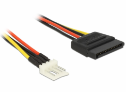 Delock - Elektrický kabel - 4 pinový mini-napájecí konektor (M) do SATA napájení (M) - 24 cm