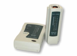 W-star Tester kabelů UTP WS468EC RJ45 RJ11 indikace LED diodami černá