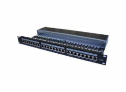 STP Patchpanel, Cat.6, 24-Port s vyvázáním