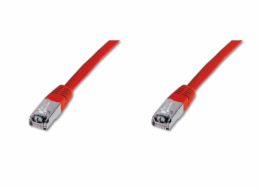 Digitus Patch Cable,S-FTP, CAT 6, AWG 27/7, LSOH, Měď, červený 5m