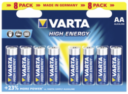 1x8 Varta High Energy Mignon AA LR 6