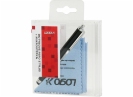 SUK009K Stylus černý + mikroutěrka LOGO