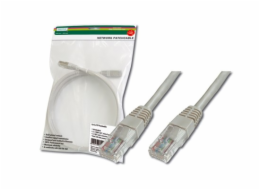 Digitus Patch Cable, UTP, CAT 5e, AWG 26/7, měď, šedý 2m