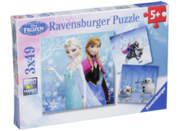 Ravensburger Winter Adventures 3 X 49 pcs Puzzle  Disney Frozen