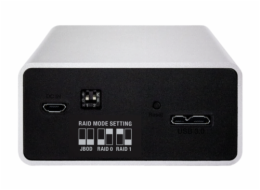 FANTEC mobiRAID X2 stribrna 2x2,5  SATA RAID0/1/JBOD USB3.
