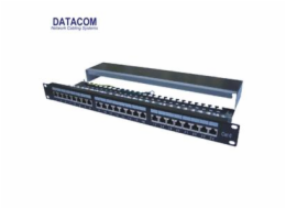 DATACOM Patch panel 19" STP 24 port CAT6 LSA 1U BK (3x8p) / VL