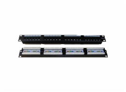 DATACOM Patch panel 24p. CAT6 1U,4x6 LSA, UTP, 19"