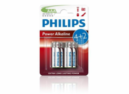 Alkalická baterie PHILIPS LR03P6BP/10