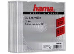 Hama náhradní cd obal, průhledný, 5 ks  44748