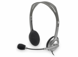 Logitech H 110 Stereo Headset silver retail