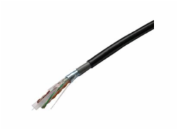 Datacom 1355 FTP drát CAT6 PVC+PE, 100m, černý DATACOM FTP drát Cat6 100m OUTDOOR double jacket