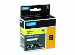 Dymo Rhino Band IND, Nylon 19 mm x 3,5 m cerna na zlute