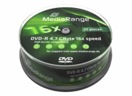 MEDIARANGE DVD-R 4,7GB 16x spindl 10ks