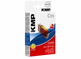 KMP C93 cartridge zluta komp. s Canon CLI-551 Y XL