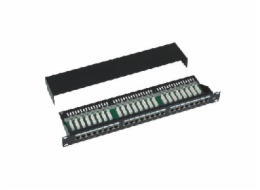 Datacom 3101 DATACOM Patch panel 19" STP 24 port CAT5E LSA 1U BK (3x8p) / VL