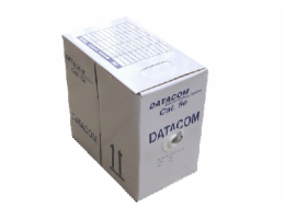 DATACOM UTP Cat5e PVC kabel 305m (drát), šedý