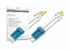 DIGITUS Fiber Optic Patch Cord, LC to LC, Singlemode, OS1, 09/125 µ, Duplex Length 5m