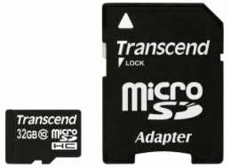 Transcend MicroSDHC karta 32GB + Adapter / Class 10