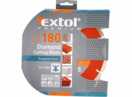 Kotouč diamantový řezný segmentový, 180x22,2mm, suché řezání EXTOL-PREMIUM