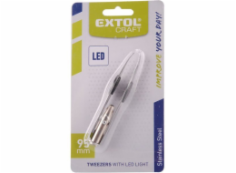 Extol Craft 9696 Pinzeta s LED světlem 95mm