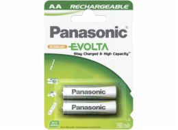 1x2 Panasonic Aku NiMH Mignon AA 1900 mAh Rechargeable Evolta