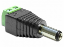 Delock Adaptér DC 2,5 x 5,5 mm samec > svorkovnice 2 piny
