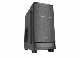 EVOLVEO M1, case mATX, 2x USB2.0 / 1x USB3.0 / 2x 120mm LED / 1x 140mm/ černý