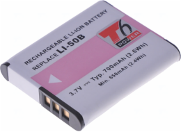 Baterie T6 Power Li-50B, D-Li92, DB-100, VW-VBX090, NP-150, LB-050, LB-052, GB-50A, 700mAh, 2,6Wh