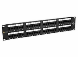 Solarix SX48-5E-UTP-BK 19" Patch panel Solarix 48 x RJ45 CAT5E UTP černý