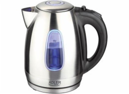 Adler AD 1223 electric kettle 1.7 L Black Stainless steel 2200 W