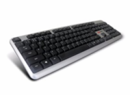 C-TECH klávesnice KB-102 USB, slim, silver, CZ/SK