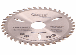 GEKO Kotouč pilový vidiový s otvory, 115x22x40T GEKO