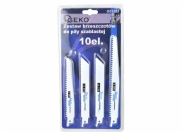 GEKO Pilové listy bimetalové, sada 10ks GEKO