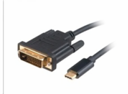 AKASA adaptér USB Type-C na DVI, kabel, 1.8m