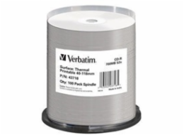 VERBATIM CD-R(100-Pack)Spindle/AZO/52x/700MB/Thermal Printable No ID Brand