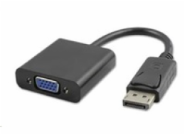 PREMIUMCORD Redukce DisplayPort - VGA 15cm (M/F, černá)