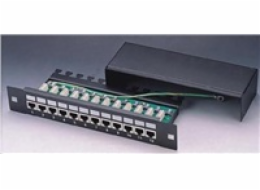 10" Patch panel XtendLan 12port, STP, Cat6, krone, černý