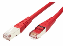 Patch kabel FTP Cat 6, 0,5m - červený