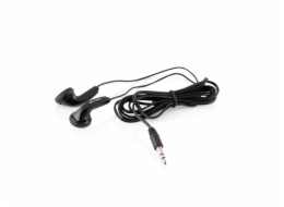 Logic LH-11 sluchátka do ucha, pecky, 1,2m kabel, 3,5mm jack, černá