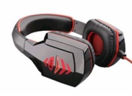 C-TECH herní sluchátka s mikrofonem Raiden (GHS-03R), černo-červená