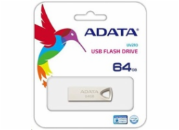 ADATA Flash Disk 64GB UV210, USB 2.0 Dash Drive, kovový AUV210-64G-RGD
