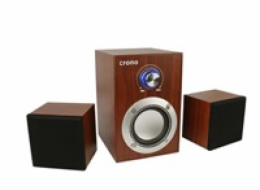 Crono CS-2106H - reproduktory 2.1, 10 W, hnědá