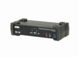 ATEN 2-Port USB3.0 4K DisplayPort KVMP Switch with Built-in MST Hub